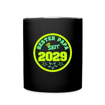 Vatertag 2029 - Tasse einfarbig - Schwarz - Vorne