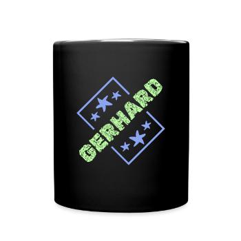 Vorname für Gerhard Jungenname Geburtstag - Tasse einfarbig - Schwarz - Vorne
