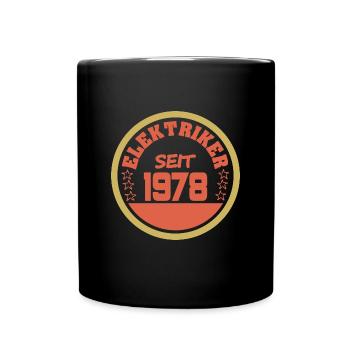 geboren 1978 - Tasse einfarbig - Schwarz - Vorne