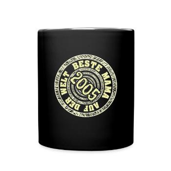 Jahr 2005 - Tasse einfarbig - Schwarz - Vorne