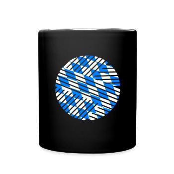 Bavaria Flag Used Look Bavarian Flag Vintage - Full Colour Mug - black - Front