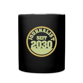2030 - Tasse einfarbig - Schwarz - Vorne