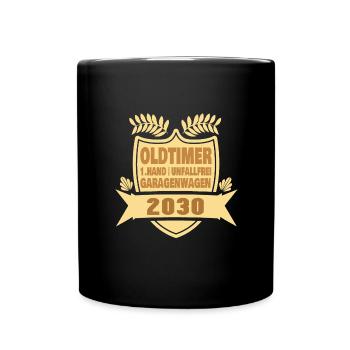 Oma 2030 - Tasse einfarbig - Schwarz - Vorne