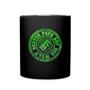 Vatertag 1971 - Tasse einfarbig - Schwarz - Vorne