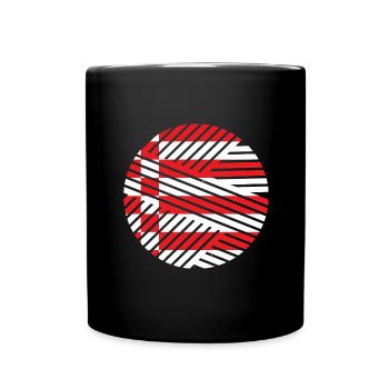 Bremen Flagge Bremer Fahne - Tasse einfarbig - Schwarz - Vorne