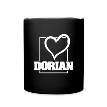 Frau Dorian - Tasse einfarbig - Schwarz - Vorne