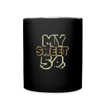 Birthday 54 - Full Colour Mug - black - Front