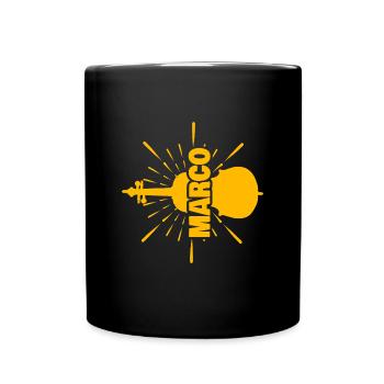 Marco as a first name - Full Colour Mug - black - Front