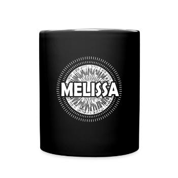 Melissa as a gift idea - Full Colour Mug - black - Front