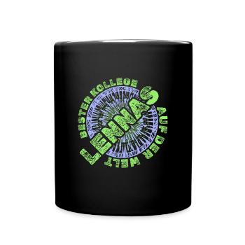 Mitarbeiter Lennas - Tasse einfarbig - Schwarz - Vorne