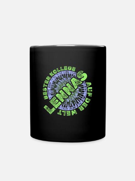 Mitarbeiter Lennas - Tasse einfarbig - Schwarz