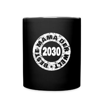 2030 - Tasse einfarbig - Schwarz - Vorne