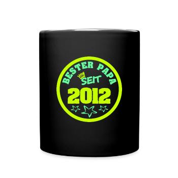 Vatertag 2012 - Tasse einfarbig - Schwarz - Vorne