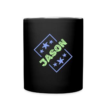 Nom du garçon Jason - Mug uni - noir - Devant