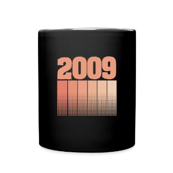 Anniversaire 2009 - Mug uni - noir - Devant