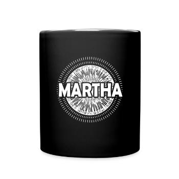 Gift for Martha - Full Colour Mug - black - Front