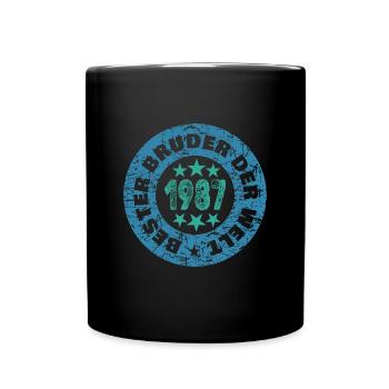 1987 - Tasse einfarbig - Schwarz - Vorne