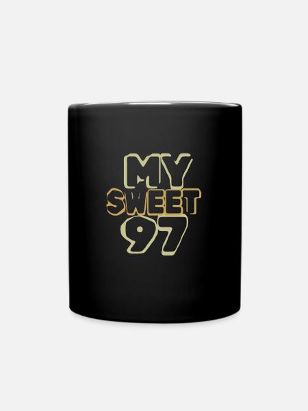 Alter 97 - Tasse einfarbig - Schwarz