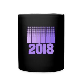 Year 2018 - Full Colour Mug - black - Front