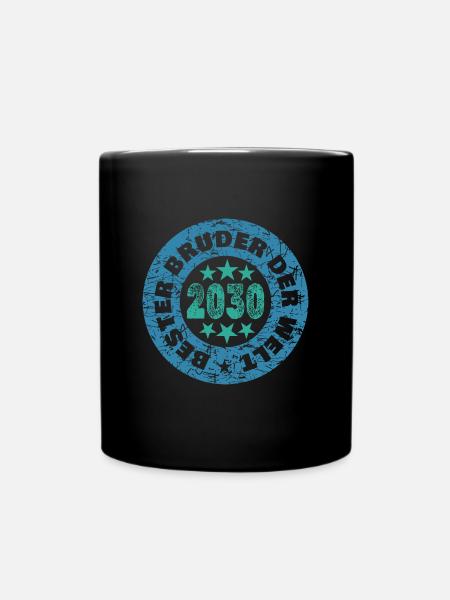 Geschwister 2030 - Tasse einfarbig - Schwarz
