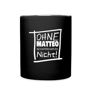 Geschenk für matteo - Tasse einfarbig - Schwarz - Vorne