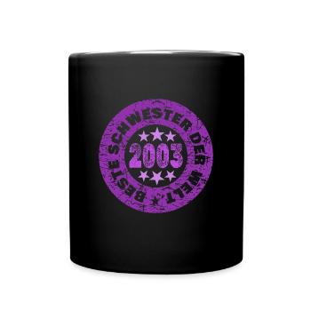 2003 - Tasse einfarbig - Schwarz - Vorne