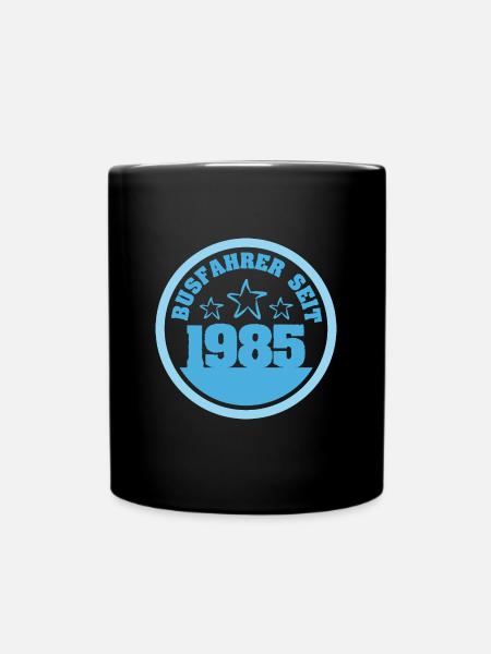 1985 - Tasse einfarbig - Schwarz
