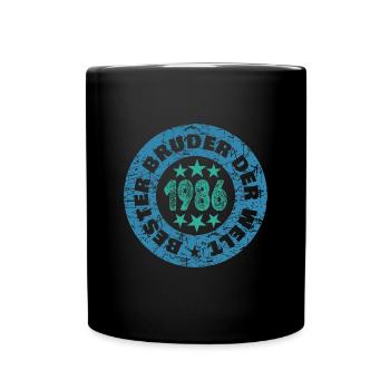 1986 - Tasse einfarbig - Schwarz - Vorne
