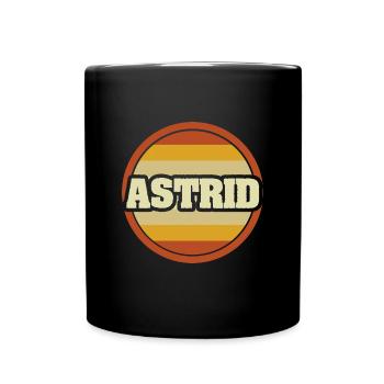 Geschenk für Astrid - Tasse einfarbig - Schwarz - Vorne