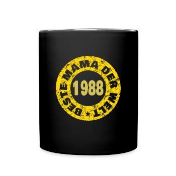 Mama 1988 - Tasse einfarbig - Schwarz - Vorne