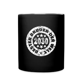 2030 - Tasse einfarbig - Schwarz - Vorne