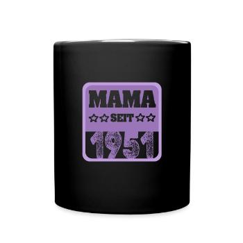 Mum 1951 - Tasse einfarbig - Schwarz - Vorne