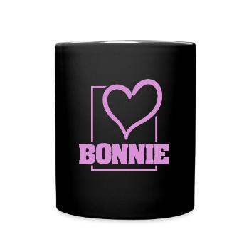 Bachelorette Bonnie - Tasse einfarbig - Schwarz - Vorne