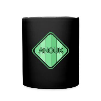 Mädchen Anouk - Tasse einfarbig - Schwarz - Vorne