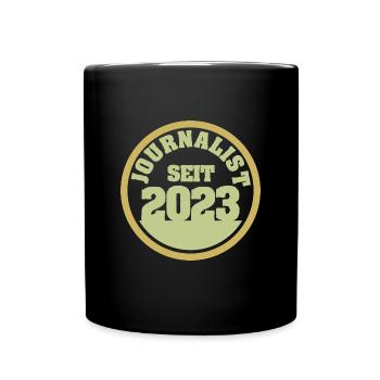 Journalist 2023 - Tasse einfarbig - Schwarz - Vorne