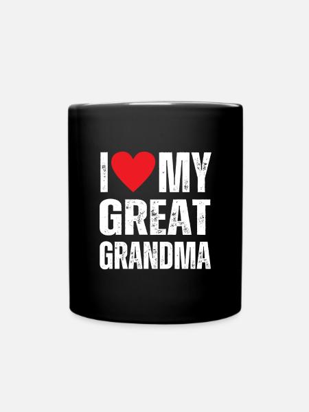 I Love My Great Grandma - Full Colour Mug - black