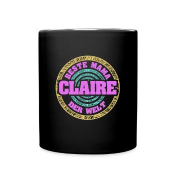 Mutter Claire - Tasse einfarbig - Schwarz - Vorne