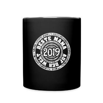 Muttertag 2019 - Tasse einfarbig - Schwarz - Vorne