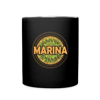 Geschenkidee Marina - Tasse einfarbig - Schwarz - Vorne
