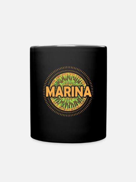 Geschenkidee Marina - Tasse einfarbig - Schwarz