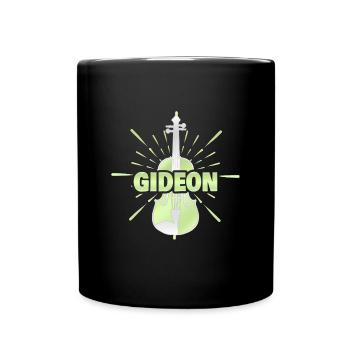 Geschenk für Gideon - Tasse einfarbig - Schwarz - Vorne