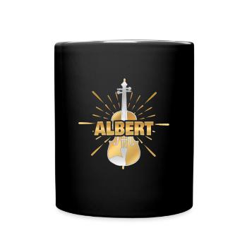 Violinist Albert - Tasse einfarbig - Schwarz - Vorne