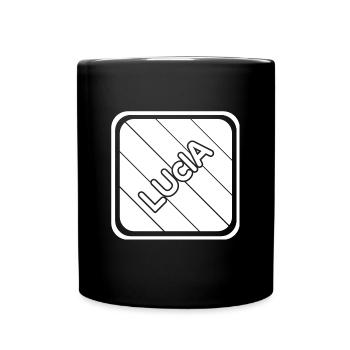 First name Lucia - Full Colour Mug - black - Front