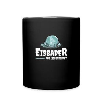 Eisbader aus Leidenschaft - Tasse einfarbig - Schwarz - Vorne