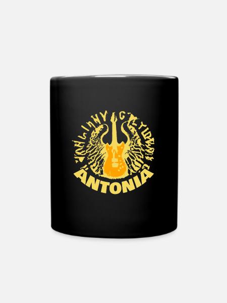 Geschenk für Antonia - Tasse einfarbig - Schwarz