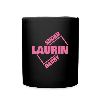 Laurin als Sugardaddy - Tasse einfarbig - Schwarz - Vorne