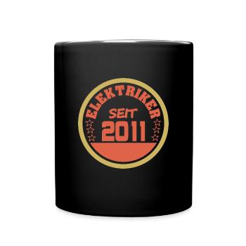 geboren 2011 - Tasse einfarbig - Schwarz - Vorne