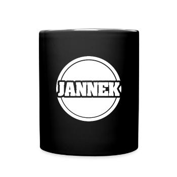Prénom Jannek - Mug uni - noir - Devant