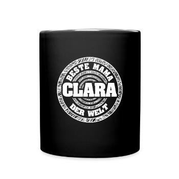 Geschenk für Clara - Tasse einfarbig - Schwarz - Vorne