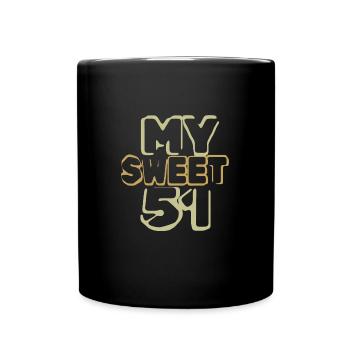 51 - Tasse einfarbig - Schwarz - Vorne